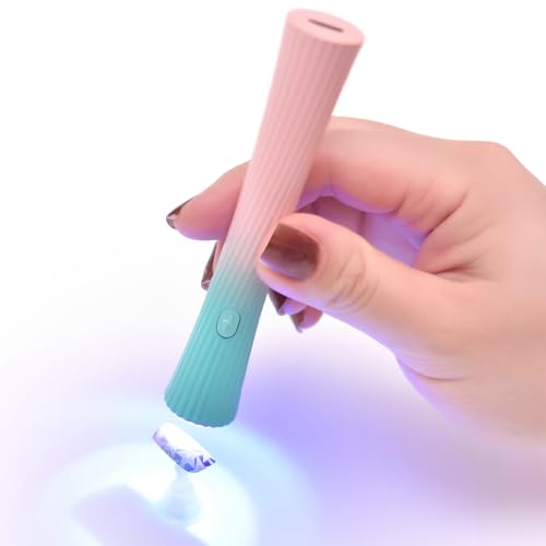 UV for Gel Nail Fashion Styling Handheld UV Light for Gel Nails Mini UV Light Portable Nail Lamp Cordless USB Chargeable Nail Dry Tool