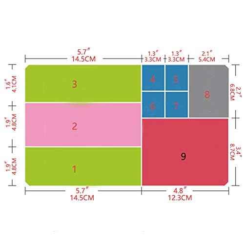Sooyee Clear Makeup Organizer,9 Spaces Vanity Organizer Cosmetic Display Cases for Lipstick,Makeup Brushes and Skin Care Products,Plastic Makeup Storage