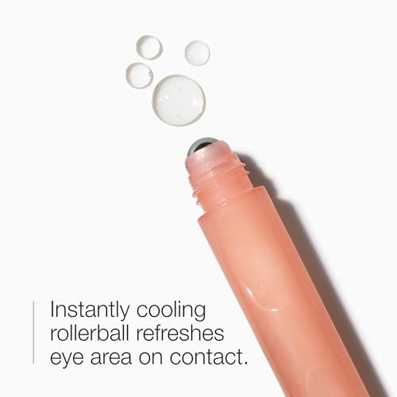 Clinique All About Eyes Serum De-Puffing Eye Massage For Dark Circles With Caffeine | Hydrating, Brightening + Depuffing, 0.5 fl. oz