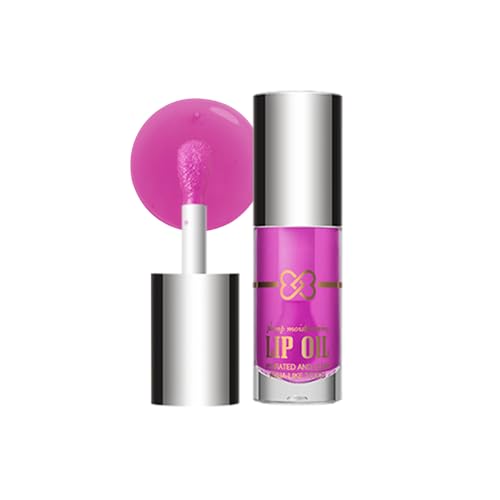 Hydrating Lip Oil, Nourishing Lip Lacquer with Non-Sticky Formula, Color Changing, 0.35 Ounce (2#, 1 Count (Pack of 1))
