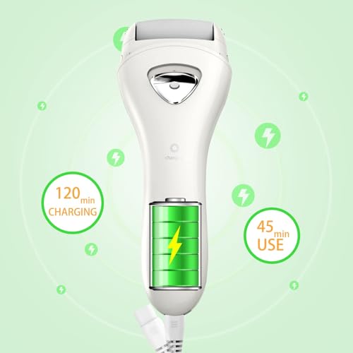 Electric Foot Callus Removers Rechargeable, Portable Electronic Foot File Pedicure Tools, Electric Callus Remover Foot Scrubber Kit, Professional Foot Care Ideal Gift for Dead, Hard Cracked Dry Skin