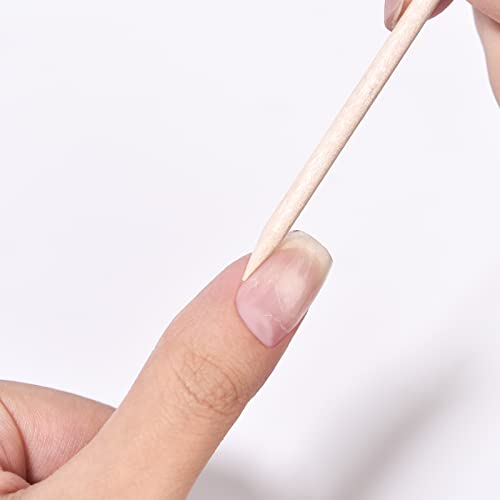 5PCS Orange Sticks for Nails Wooden Cuticle Pusher Sticks Manicure Pedicure Nail Care Rhinestone Picker Tool Non-Toxic,Skin-Safe Wooden Nail Stick