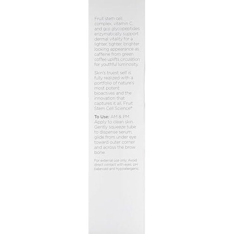 Andalou Naturals Luminous Eye Serum, Illuminating Eye Cream for Dark Circles and Puffiness, Vitamin C, Caffeine & Goji Glycopeptides for a Rejuvenated, Refreshed, Tighter Appearance, 0.6 Ounce
