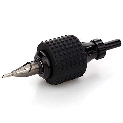 Black Tattoo Supply Food Grade Silicone Grip Cover for Pen Accessories for Tattoo Artists,Tattoo Machine Parts, Professional Tattoo Supplies(25xH30mm, 3.7cm*3cm)