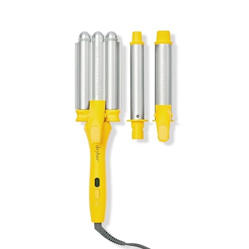 Drybar The Mixologist Interchangeable Styling Iron ? One Tool, Three Styles ? Reduces Frizz, Adds Shine ? Curling Iron ? Hair Curling Wand