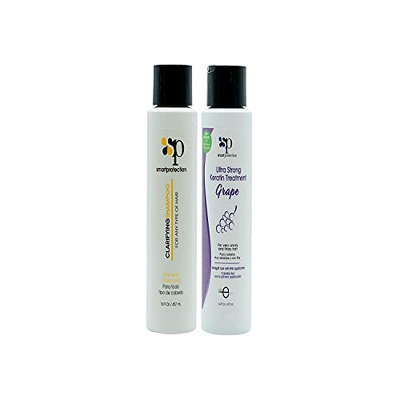 Grape Ultra Strong Keratin Treatment with Clarifying Shampoo 16oz