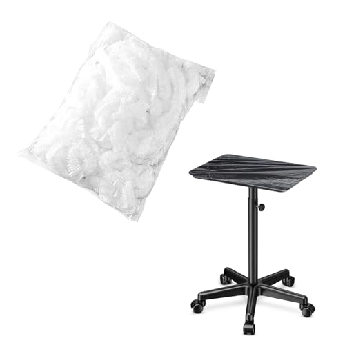 50 Pcs Disposable Tattoo Tray Covers,Salon Tray Cover,Transparent Contraction Tattoo Arm Rest Clean Plastic Pad Covers,Salon Table Station Machine Equipment Cover Wrap,Suitable for 18 x 13 Inch Trays