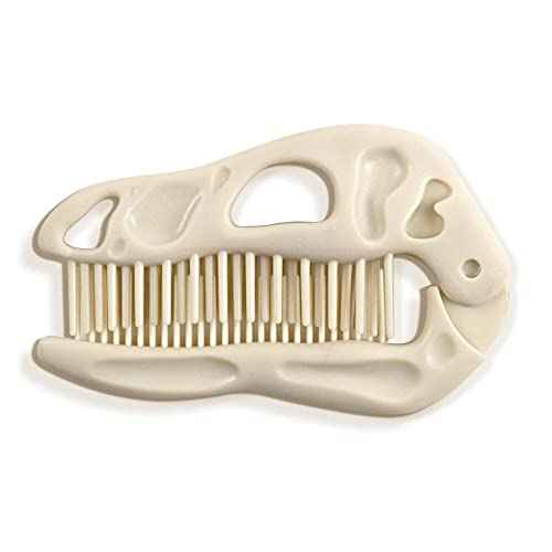 Genuine Fred BONEHEAD Folding Brush and Comb, Fun Dinosaur Design, Hair Care Tool and Detangling Comb, Convenient for Travel and Diaper Bags, Fun Gift or Stocking Stuffer