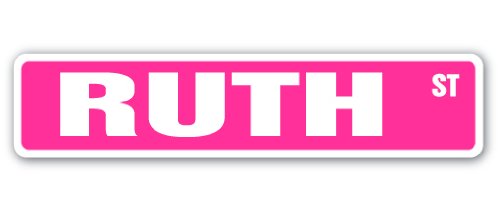 Ruth Street Sign Childrens Name Room Sign | Indoor/Outdoor | 18" Wide