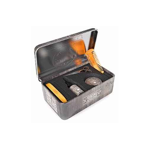 Viking Revolution - Ultimate Beard Kit - Beard Grooming Kit with Beard Brush, Beard Comb, Beard Balm, Beard Oil, Beard & Moustache Scissors - Gifts for Men