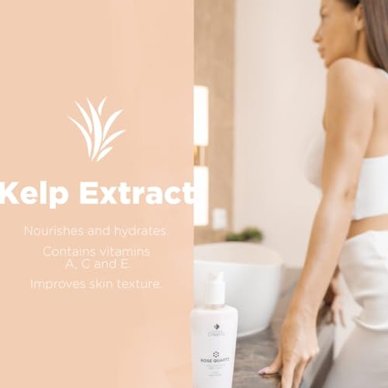 Rose Quartz Body Lotion with CoQ10, Kelp Extract and Hydrating Antioxidants, 8.5 fl. oz.