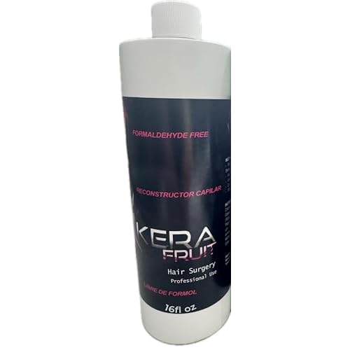 KERA FRUIT Cirugia Capilar Para el Cabello Libre de Formol 16oz - Antifrizz Deep Hydratation - Repair Hair Treatment - Professional Results - Formaldehyde Free - keratin Treatment.