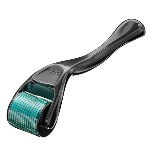 Derma Beard Roller Roller with 540 Titanium Micro Needles Designed for Use at Home on the Face