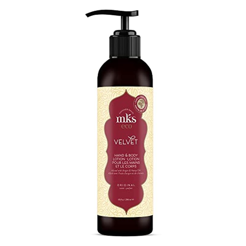 MKS eco Velvet Hand & Body Lotion, Original Scent - 10 oz - Restores Skin Softness, Flexibility & Elasticity - With Moroccan Argan Oil & Hemp Seed Oil - Vegan & Cruelty Free