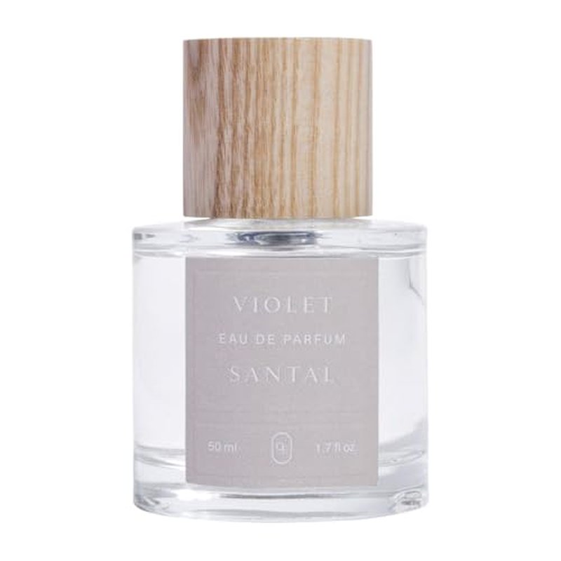 Oak Essentials Violet Santal Eau De Parfum | Clean Floral & Woody Fragrance with Violet, Italian Lemon, Amber, & Sandalwood, 50 mL