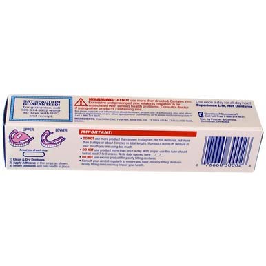 Fixodent Denture Adhesive Cream - Strong Hold for All-Day Comfort | 2.40 oz, Pack of 5