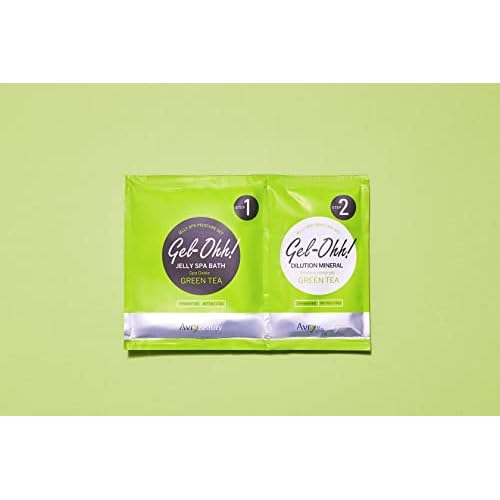 AVRYBEAUTY Gel-Ohh Jelly Spa Bath 3 pack, Green Tea Infused, Green Tea Scented, Pedicure, Salon Services, Jelly Pedicure, Pedi, Heat & Aroma Therapy