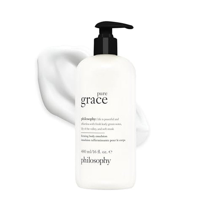 philosophy pure grace firming body emulsion- luxury scented body lotion- with shea butter & natural oils for fast absorbing hydration - skin feels soft and smooth
