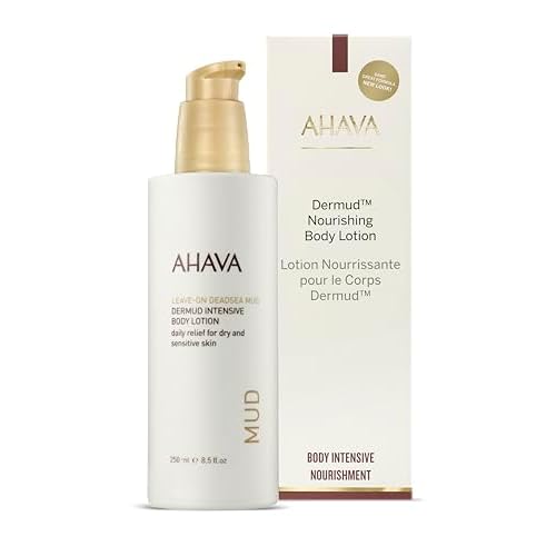 AHAVA Dermud Intensive Body Lotion - Lightweight, Silky Cream based on Patented Leave-On Dead Sea Mud, Combats rough & dry skin, Instantly Softens, Alleviates Irritations & Sensitivity, 8.5 Fl.Oz