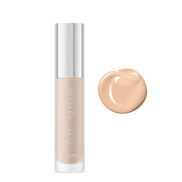 Air Glow Foundation - Lightweight Liquid with Hyaluronic Acid for Dewy Radiance | Buildable Coverage, 1 fl oz, C05