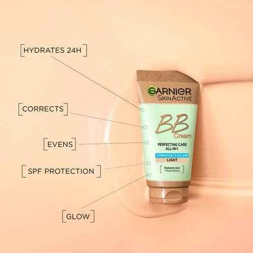 Garnier Skin Naturals Combination to Oily Hyaluronic Aloe All-in-1 BB Light Cream, 50ml