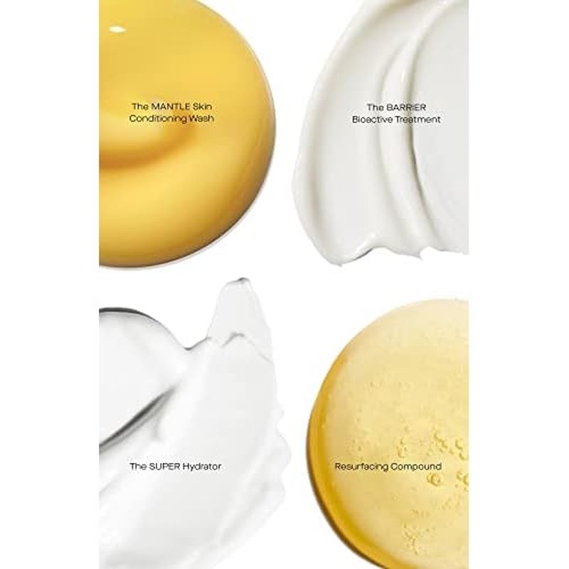 U Beauty Trial Index Set Volume 2 - Trial Size Skin Care Set with a Gentle Cleanser, Resurfacing Hyaluronic Acid Serum, Daily Face Hydrator, and Night Cream Moisturizer - 4-Piece Kit, 0.33 fl oz