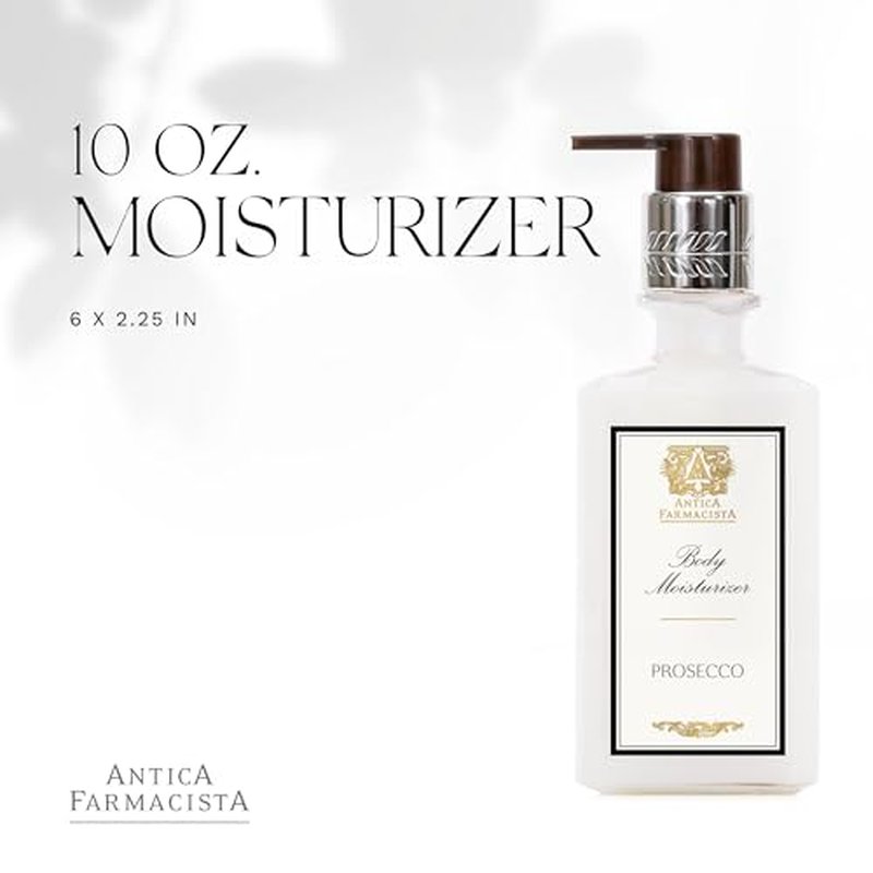 Antica Farmacista Body Moisturizer - Scented Moisturizing Lotion with Aloe Vera, Green Tea & Sweet Almond Oil - Luxury Gift for Any Occasion - Prosecco, 10 fl oz