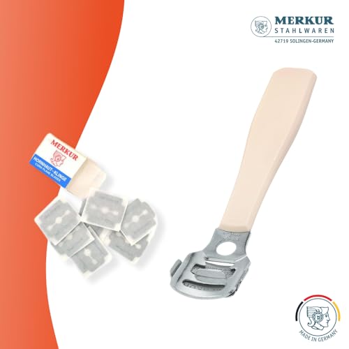 MERKUR Corn Callus Razor 923 With 10-Pack Callus Blades | Steel PA | Made in Germany