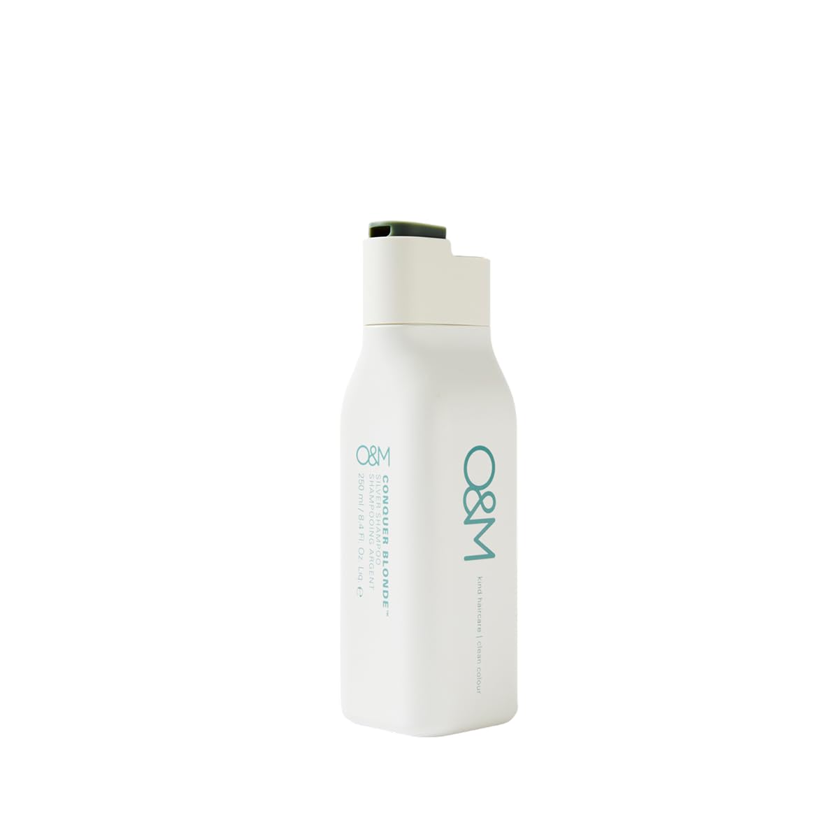 O&M Conquer Blonde Shampoo - Vegan Silver Purple Shampoo for Blondes | Organic Desert Lime, 250ml