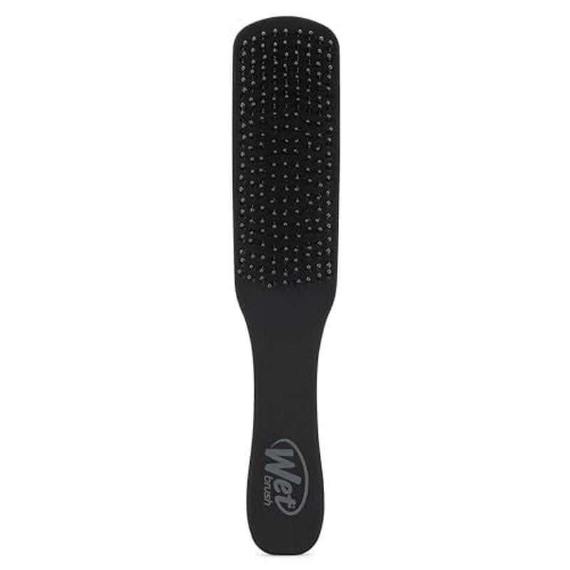 Wet Brush Detangling Hair Brush for Men, Black, Stimulates Scalp & Beard for Fuller Stronger Hair, Intelliflex Detangler Help Bristles Promote Growth & Protect from Breakage, Pain-Free