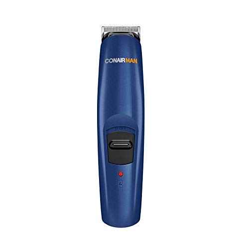 ConairMAN Beard Trimmer for Men Includes Nose and Ear Hair Trimmer and with 5-Position Comb Attachment, 5 piece Men's Grooming Kit, Battery Operated