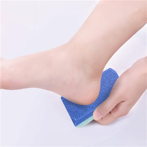 Foot Pumice Stone for Feet Hard Skin Callus Remover and Scrubber (Pack of 2) (Blue&Purple)