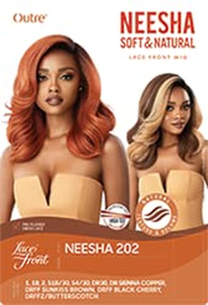 Neesha Lace Front Wig - Soft & Natural Look - DRFF Sunkiss Brown | Comfortable Fit, Easy Styling