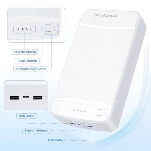 Nail Tool Sterilizer with Blue Light,LXIANGN Portable USB Sterilizating Box for Manicure Salon,Tweezers,Tattoo,Scissors,Jewelry,Phone, Watch,Keys