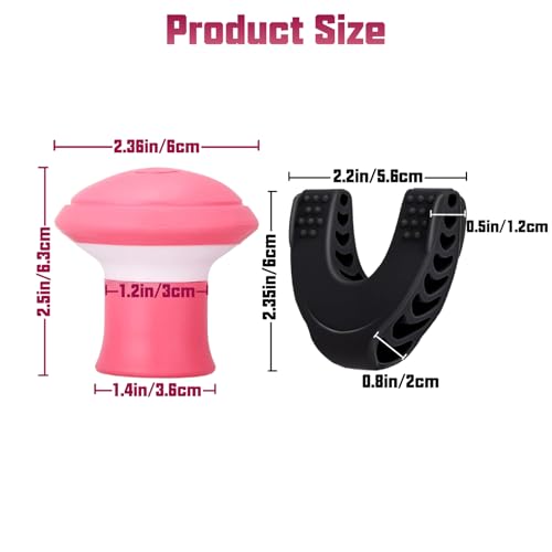 3PCS Face & Jaw Exerciser, Face Yoga Jawline Exerciser, Jaw Exerciser for Men and Women, Double Chin Breathing Jaw Trainer, Face Lift Double Chin Reducer