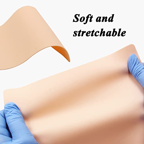 Blank Tattoo Practice Skins - Autdor 10Pcs Fake Tattoo Skin Double Sides 8x6" Fake Skin Tattooing and Microblading Eyebrow Practice Skin for Tattooing Supplies Beginners and Experienced Artists