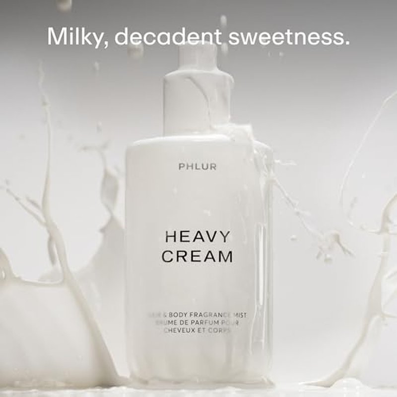 PHLUR Heavy Cream Body Mist ? Hair and Body Mist & Body Spray Marshmallow, Whipped Cream, Jasmine, Coconut & Vanilla Body Spray (8 FL Oz)