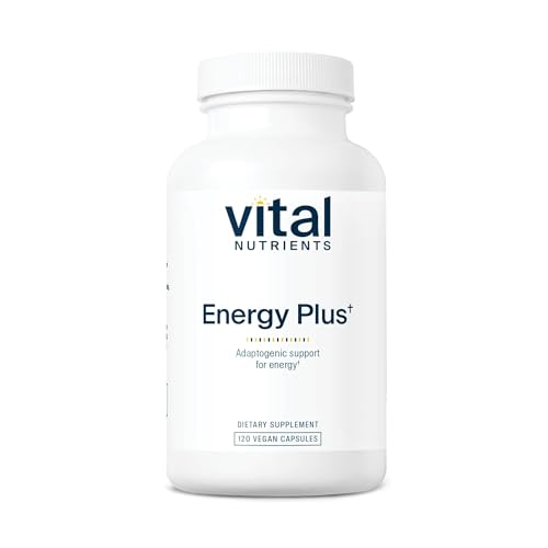 Vital Nutrients Energy Plus | Nonstimulatory Herbal Energy Support | Promotes Mental & Physical Stamina | Adaptogenic Support for Stress | Gluten, Dairy, Soy Free | Non-GMO | 120 Capsules