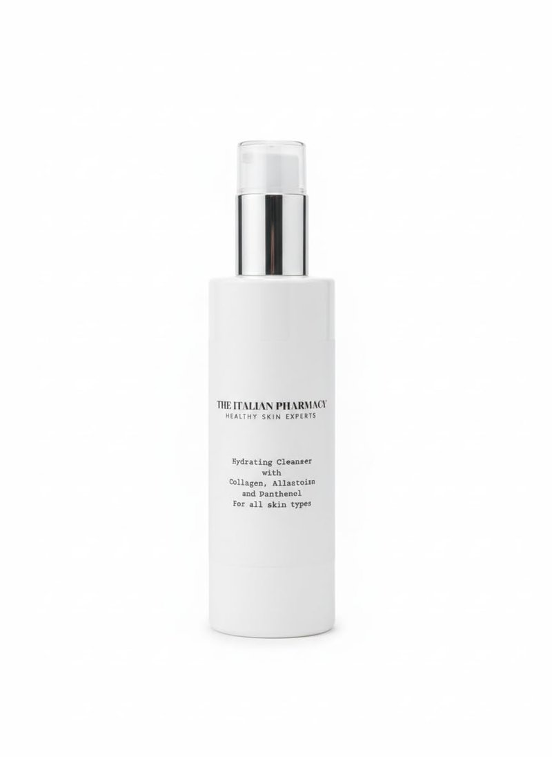 The Italian Pharmacy Gentle Foaming Face Cleanser with Natural Ingredients - Deep Clean & Hydrate for All Skin Types