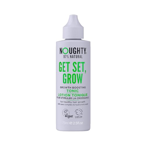 Noughty 97% Natural Get Set Grow Tonic, Leave in Treatment for Thicker and Fuller Looking Hair, 97% Natural, with Pea Complex and Hyaluronic Acid 75ml