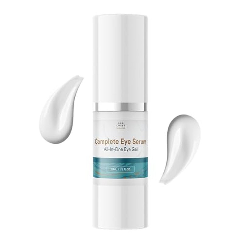 Sun Coast Sciences - Complete Eye Serum by Dr. Mark Rosenberg for Wrinkle Reduction, Dark Spot Fading, and Under-Eye Bags Treatment (Pack of 1)