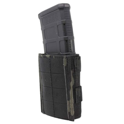 Esstac Single 5.56 M4 Midlength KYWI Mag Pouch (Multicam Black, Attachment Method: 2X Malice Clips)
