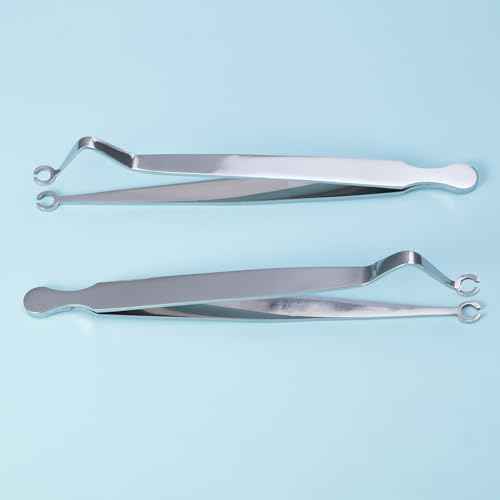 Ear Nose Piercing Clamps,Nose Septum Piercing Piercing Tool for All Piercings 316L Stainless Steel Slotted Locking