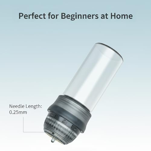 Micro Infusion Needles System for Face Skin Care, 0.25mm Microneedling Derma Stamp Serum Applicator for Women & Men