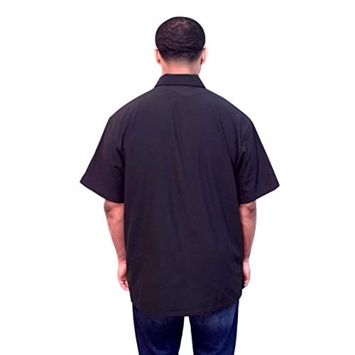 King Midas EmpireProfessional Hair Barber Jacket - Ultra Lightweight - Short Sleeves Salon Smocks