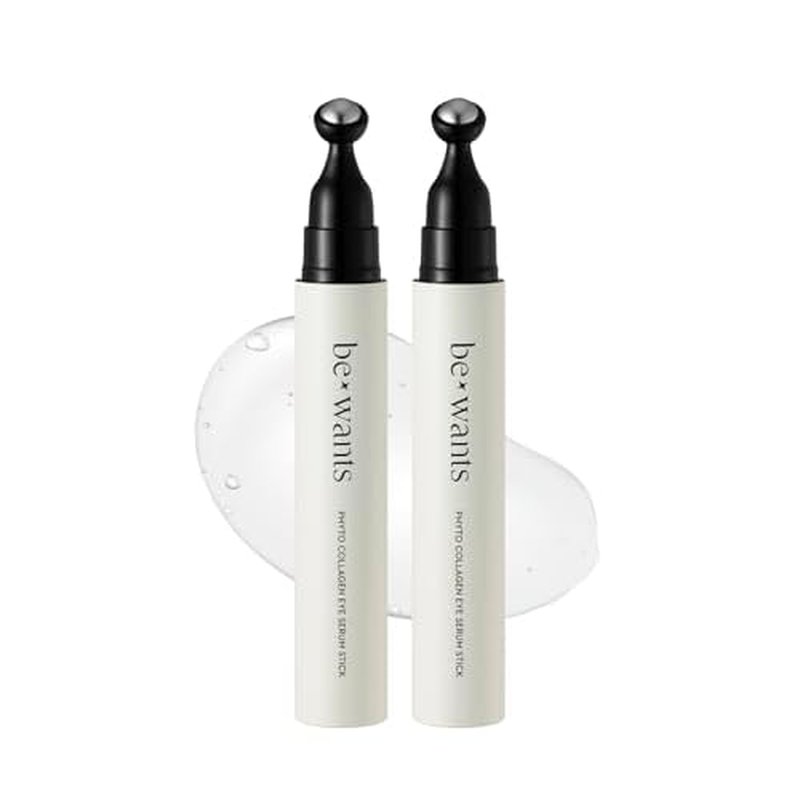 Bewants Instant Eye Bag Remover, Phyto Collagen Roll-On Serum Stick ? Refreshing Under Eye Massage with 61% Bamboo Water & 10% Phyto Collagen (2 Pack)