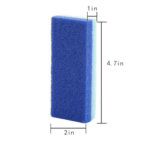 Foot Pumice Stone for Feet Hard Skin Callus Remover and Scrubber (Pack of 2) (Blue&Purple)