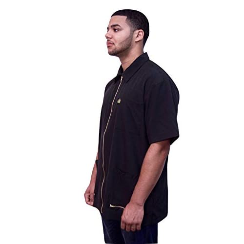 King Midas EmpireProfessional Hair Barber Jacket - Ultra Lightweight - Short Sleeves Salon Smocks