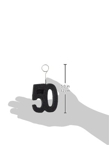 Beistle 54751-50 Glittered "50" Photo Balloon Holder
