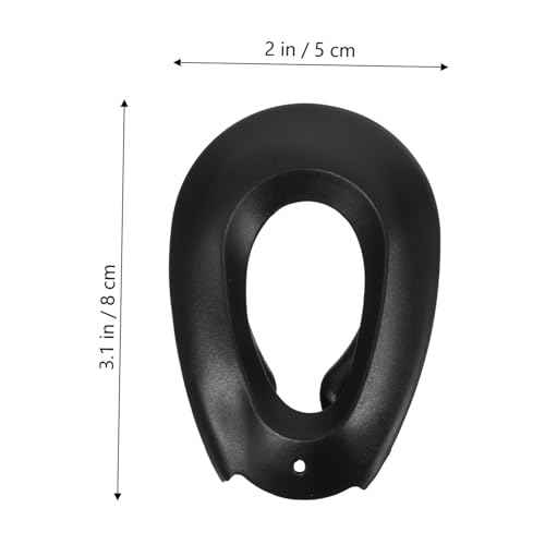 2 Pairs Hair Dye Ear Covers Hair Coloring Ear Protectors for Salon and DIY Use Black Earmuffs and Bathing Reusable and Easy to Clean